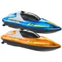RC Boat, 2 Pack 2.4GHz 12 km/h, Remote Control Boat for Pools & Lakes, Racing Boat with LED Light, 4 Rechargeable Batteries, Who