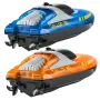 RC Boat, 2 Pack 2.4GHz 12 km/h, Remote Control Boat for Pools & Lakes, Racing Boat with LED Light, 4 Rechargeable Batteries, Who