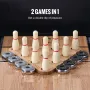 9 ft shuffleboard tabel 2 i 1 shuffleboard og bowling combo