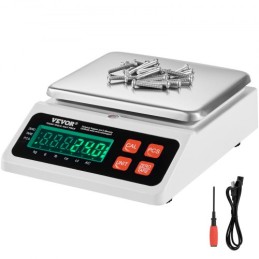 Industrial Counting Scale, 10 kg x 0.1 g, Digital Scale for Parts and Coins, g/kg/lb/oz/ct Units, Electronic Gram Scale