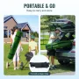 4 IN 1 Golf Hitting Mat, 5x4ft Artificial Turf Golf Hitting Mat, Thickened Golf Aids Includes 4 Interchangeable Inserts, Golf Pr