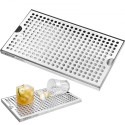 Beer Drip Tray 304 Stainless Steel Kegerator Drip Trays with Non-Slip Pads