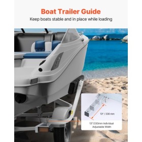 Boat Trailer Guide, 0,7 m Justerbar design Kort køje guide-ons, 2 stk.