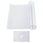 Plastic Table Cover, 14 x 24 Inch 1.5 mm Thick Clear Table Protector, Rectangle PVC Desk Mat, Waterproof & Easy Cleaning Desk Pa
