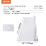 PVC Tabel Protector 54x54 tommer Clear Plastic Desk Protector