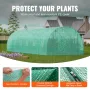 Walk-in Tunnel Greenhouse, 29.2x9.7x6.5 ft Hoop House Greenhouse Tunnel, Plant Hot House with Galvanized Steel Frame, Green PE C