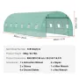 Walk-in Tunnel Greenhouse, 29.2x9.7x6.5 ft Hoop House Greenhouse Tunnel, Plant Hot House with Galvanized Steel Frame, Green PE C