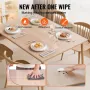 Plastic Table Cover, 24 x 48 Inch 1.5 mm Thick Frosted Table Protector, Rectangle PVC Desk Mat, Waterproof & Easy Cleaning Desk 