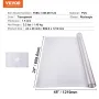 PVC Tabel Protector 24x48 tommer Frostet plastbeskyttelse 1,5