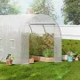 Drivhus til indkørselstunnel 14,6x6,36x6,3 fod galvaniseret