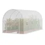 Walk-in Tunnel Greenhouse, 14.6x6.4x6.3 ft Hoop House Greenhouse Tunnel, Plant Hot House with Galvanized Steel Frame, White PE C