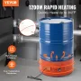 55 gallon metal trommelvarme 1200 watt 10 tommer bredde