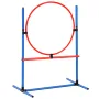 Dog Agility Training Equipment, 5 PCS Set Upgrade with Adjustable High Hurdles,6 Weave Poles,Extended Tunnel,Jump Ring,Pause Box