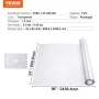 PVC Tabel Protector 24x96 tommer Clear Plastic Desk Protector