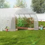 Drivhus til indkørselstunnel 19,36x9,68x6,5 fod galvaniseret