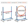 Dog Agility Training Equipment, 4 PCS Set - Adjustable High Hurdles and Jump Ring, Puppy Obstacle Course Jump Starter Kit with P