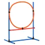 Dog Agility Training Equipment, 4 PCS Set - Adjustable High Hurdles and Jump Ring, Puppy Obstacle Course Jump Starter Kit with P