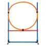 Dog Agility Training Equipment, 4 PCS Set - Adjustable High Hurdles and Jump Ring, Puppy Obstacle Course Jump Starter Kit with P