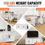 Cat Litter Box Enclosure for 2 Cats, Litter Box Furniture Hidden with Double Rooms, Wooden Cat Box Cabinet Fit Most of Litter Bo