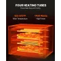 Electric Pizza Oven for Countertops, 12-inch, 1700W, with Temp Control & 0-60 Min Timer, Even Baking Technology & Easy Clean Cru