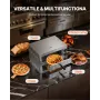 Electric Pizza Oven for Countertops, 12-inch, 1700W, with Temp Control & 0-60 Min Timer, Even Baking Technology & Easy Clean Cru