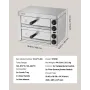 Elektrisk bordplade Pizza Ovn 12 "Justerbar temperatur 0-120min
