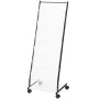 Brochure Display Rack, 6-Tier Magazine Literature Display Stand, Floor Standing Magazine Rack Newspaper Catalog Holders, Movable