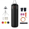 Punching Bag for Adults, 121.9 cm PVC Heavy Boxing Bag Set, Punching Bag with Chains and Gloves, Hanging Boxing Bag for MMA