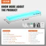 Vægmonteret LED-oplyst spiritusflaske Display Home Bar Shelf 24