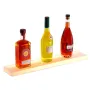 LED Lighted Liquor Bottle Display, 1 Tier 24 Inch Wall Mounted Whiskey Rack Stand, 1 Step Commercial Illuminated Home Bar Shelf,
