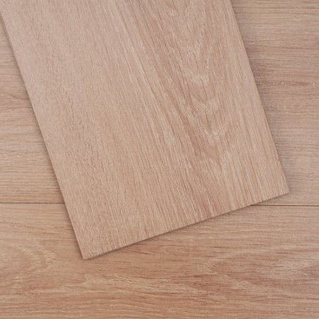 Self Adhesive Vinyl Floor Tiles 36 x 6 inch, 36 Tiles 2.5mm Thick Peel & Stick, Natural Wood Grain DIY Flooring for Kitchen,