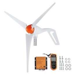 500W Wind Turbine Generator 12V 3-Blade Wind Turbine Kit with Anemometer