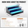 LED oplyst spiritusflaske Display Bar Shelf RF & App Control 16