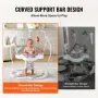 Baby Bouncer, Baby Activity Center 360° Rotation & Adjustable Height, Toddler Play Jumper with Developmental Toys, Music Lights 