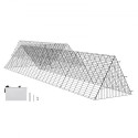 Chicken Tunnels, 287 x 78.7 x 24.2 inch(LxWxH) Chicken Tunnels for Yard, Portable Chicken Tunnels for Outside with Corner