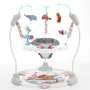 Baby Bouncer, Baby Activity Center 360° Rotation & Adjustable Height, Toddler Play Jumper with Developmental Toys, Music Lights 