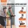 Forearm Crutches for Adults, 11-Level Height Adjustable Walking Crutches with 4-Level Upper Cuff, Lightweight Aluminum Medical S