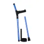 Forearm Crutches for Adults, 11-Level Height Adjustable Walking Crutches with 4-Level Upper Cuff, Lightweight Aluminum Medical S