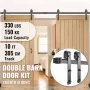 Stalddør hardware kit stald dørkit 10 ft kulstofstål til