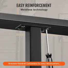 Pergola Bracket Kit 4''x4 '', indre størrelse 3.6 "X3.6 2 stk 4-vejs tunge hjørnebeslag Woodworks DIY Post Base Kit, let