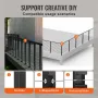 Cable Railing Post, 36" x 1.5" x 1.5" Steel Level Deck Railing Post Without Holes, SUS304 Stainless Steel Cable Rail Post, Stair