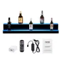 LED oplyst spiritusflaske Display Bar Shelf RF & App Control 40