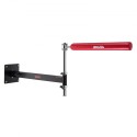 Wall Mount Boxing Spinning Bar, Adjustable Punching Spinning Bar, Boxing Speed Trainer with Gloves, Red Reflex Boxing Bar,