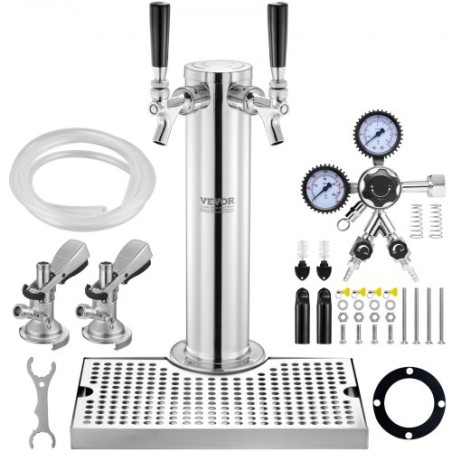 Dobbelthaner Kegerator Tower Kit Kegerator Beer Tower & A-System Keg Coupler