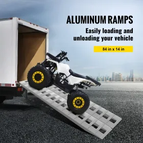 84 "X14" Aluminiumsbelastningsramper 6000 kg bil trailer Truck
