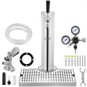 Single Tap Kegerator Tower Kit Kegerator Beer Tower & A-System Keg Coupler