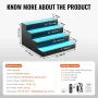 LED oplyst spiritusflaske Display Bar Shelf RF & App Control 16