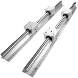 Linear Rail 2PCS 500mm SBR16 Linear Slide Rail 4PCS SBR16UU Bearing Block CNC Kit Linear Rails and Bearings Kit CNC Rails