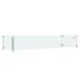 Fire Pit Wind Guard, 38 x 10.5 x 6 Inch Glass Wind Guard, Rectangular Glass Shield, 0.3\" Thick Fire Table, Clear Tempered Glass