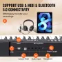 88 Key Digital Piano Keyboard, Semi Weighted Keys, Full Size Electric Portable Keyboard Piano Set with 1000 Tones Built-In Speak